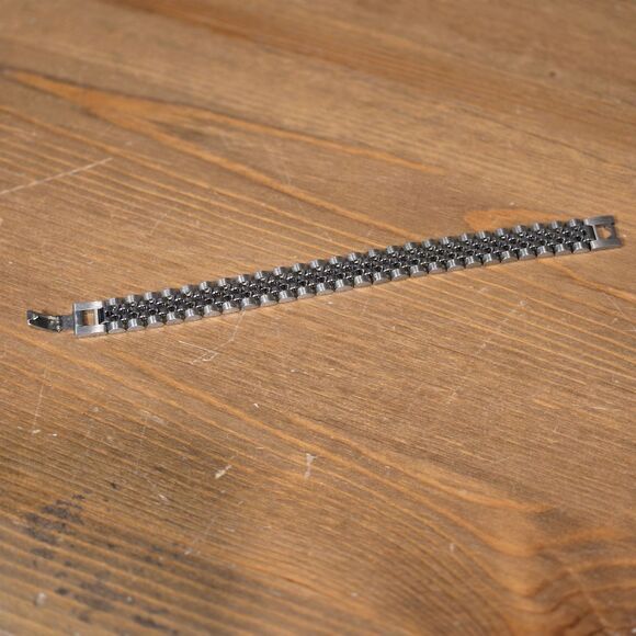 Stainless Steel Presidential Jubilee Style Bracelet Mens Unisex, 7" - Picture 6 of 8